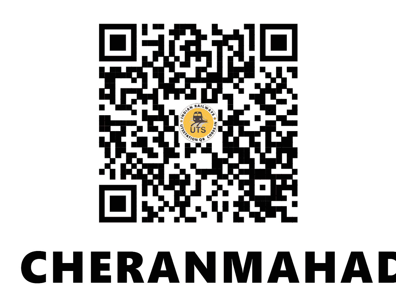 UTS QR Code for CHERANMAHADEVI - SMD (SR - TAMIL NADU)